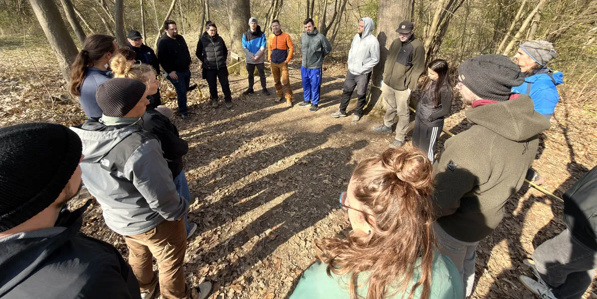 Gruppe im teamtraining